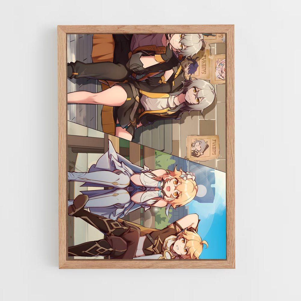 Poster Voyageurs d'Inazuma – affiche Genshin impact (vue 4)
